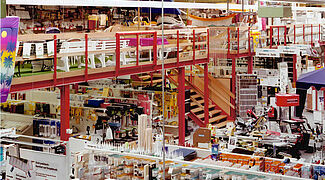 mezzanine floors for DIY stores