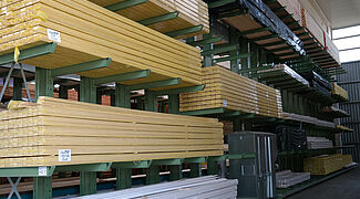 cantilever racking, timber storage