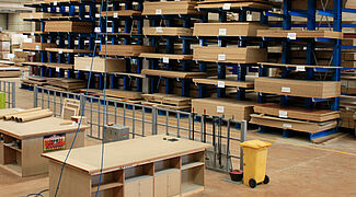 cantilever racking systems for carpentries and joineries