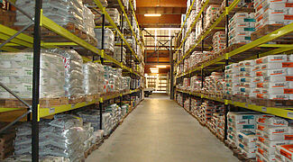 Palettenregale für Baustoffe