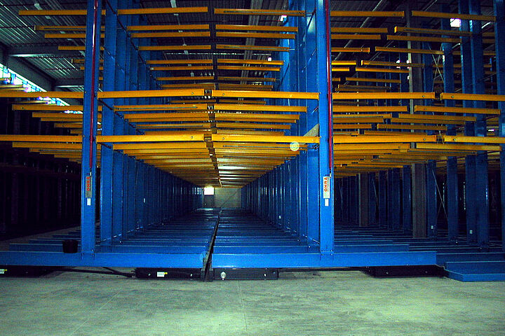 mobile racking system, cantilever racking