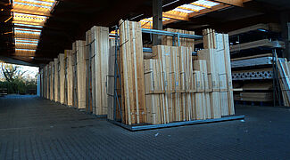 vertical racking system for timber traders