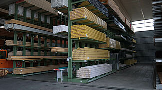 cantilever racking, timber storage