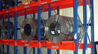 pallet racking systems for steel processing industry