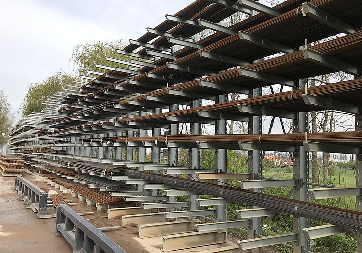 cantilever racking system, galvanized