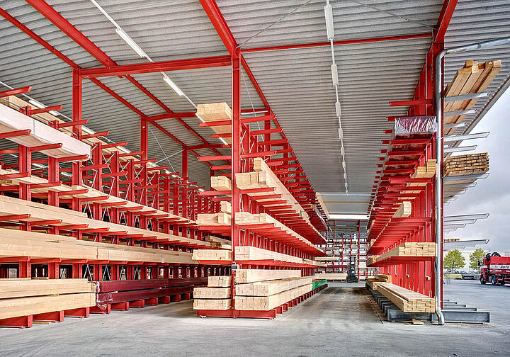 cantilever racking warehouse