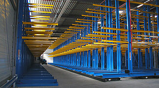 mobile racking system, cantilever racking