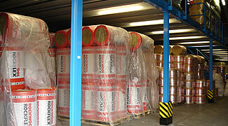 Lager-Bühne für Baustoffe