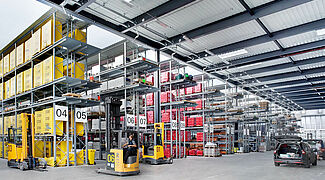 pallet racking with roof