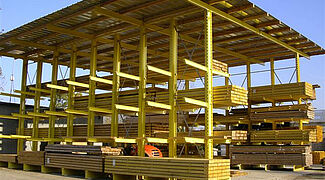 rack clad warehouse cantilever