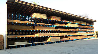 cantilever racking with roof