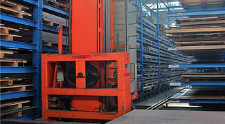 automatic storage systems for steel processing industry