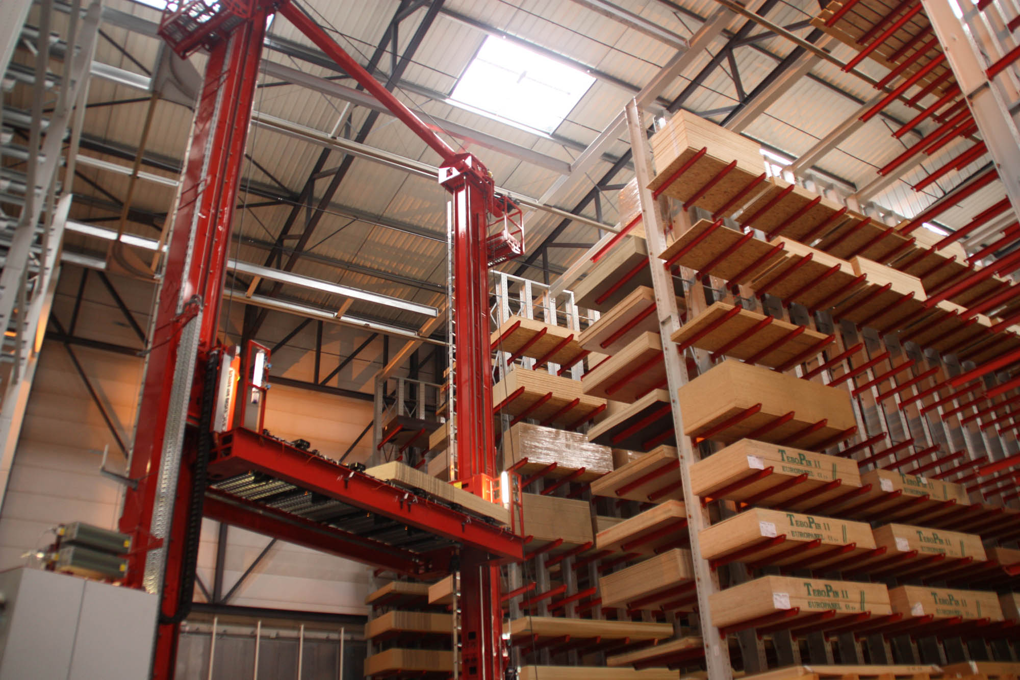 automatic storage systems with stacker crane
