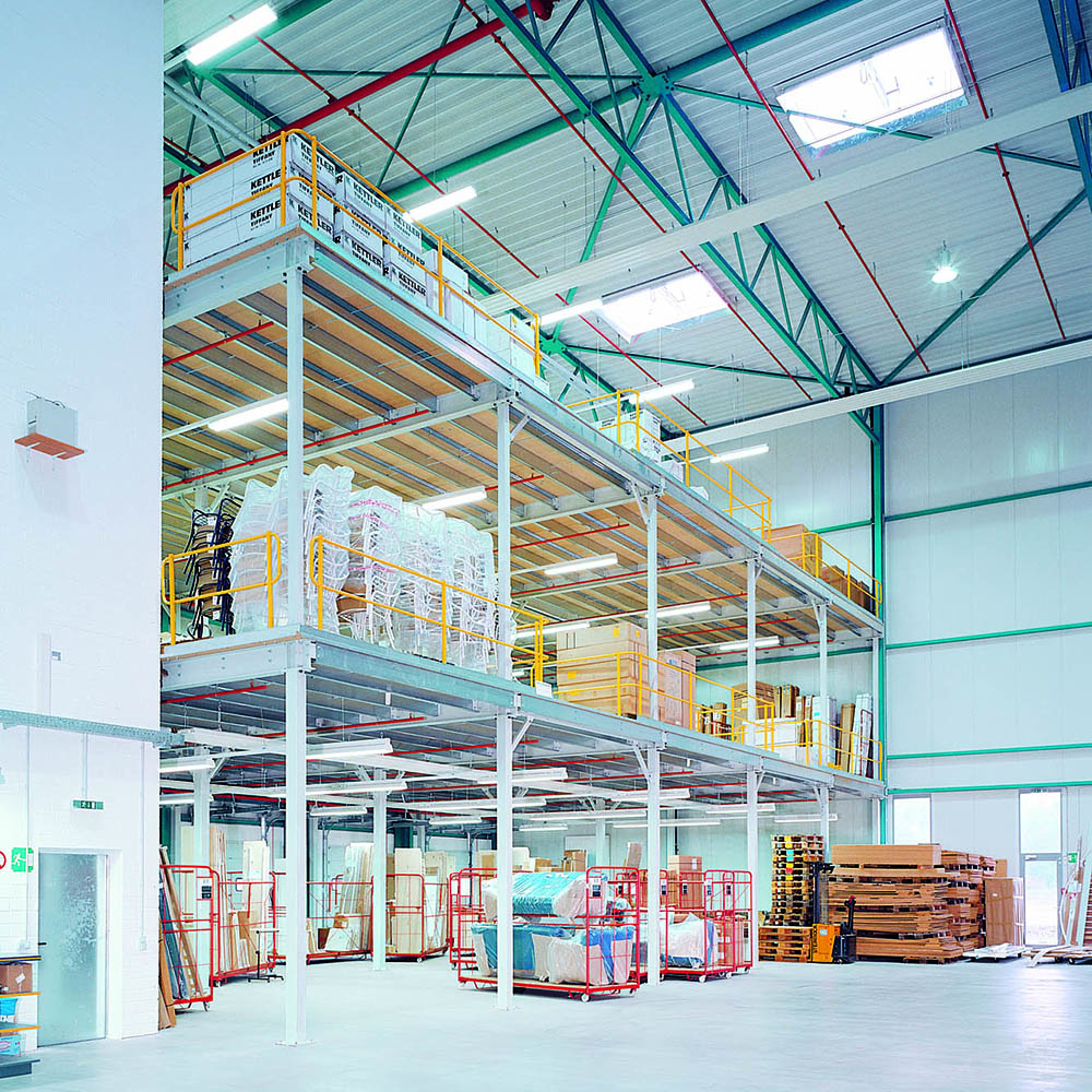 mezzanine floor for the woodworking industry