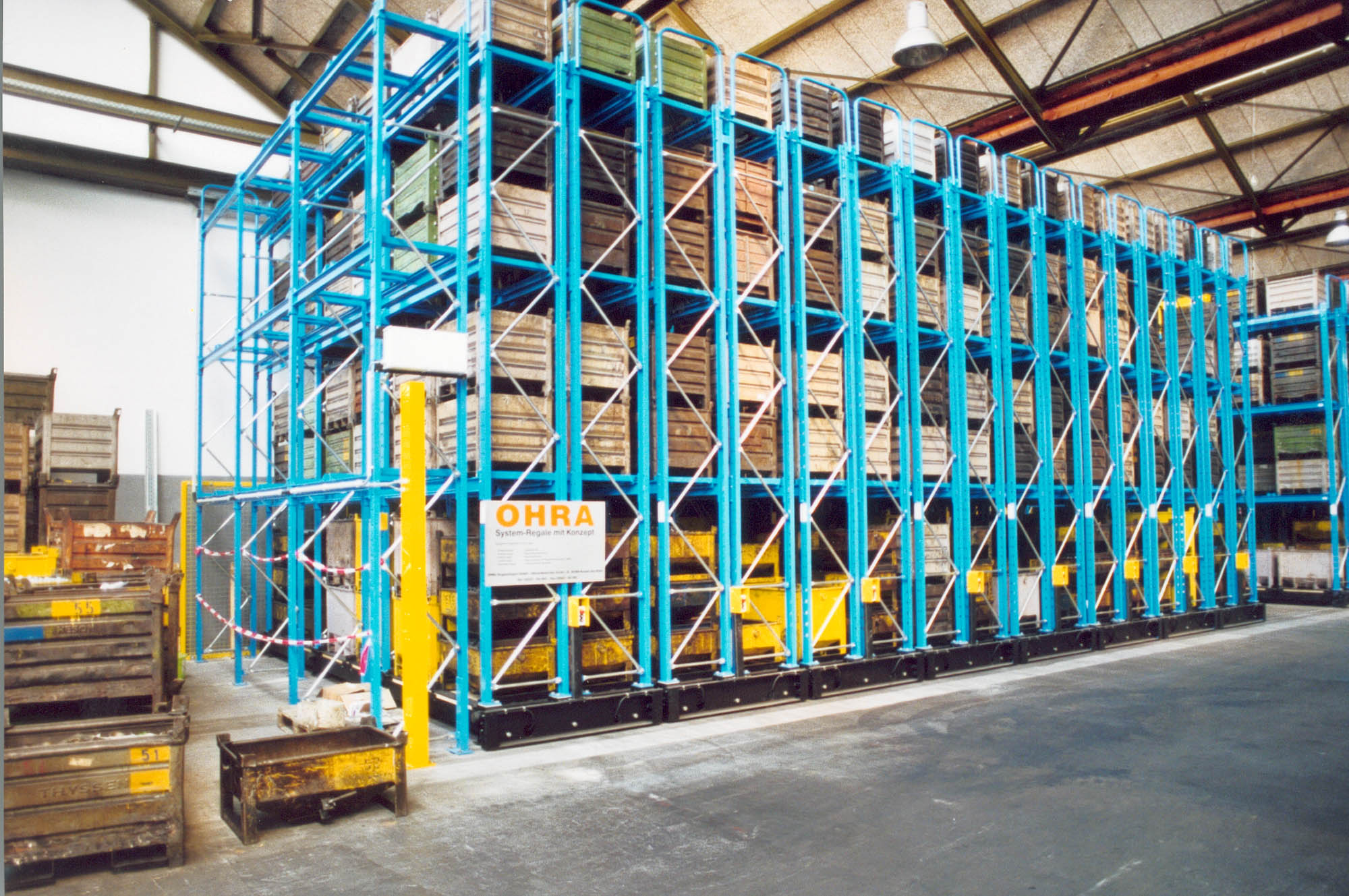 mobile racking for the steel processing industry