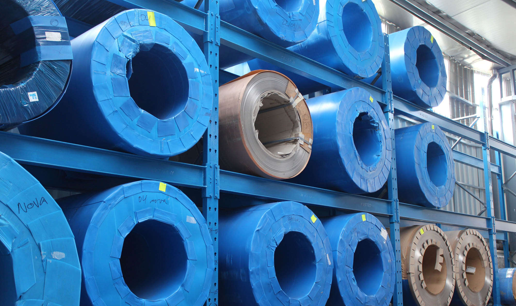 pallet racks for coil storage