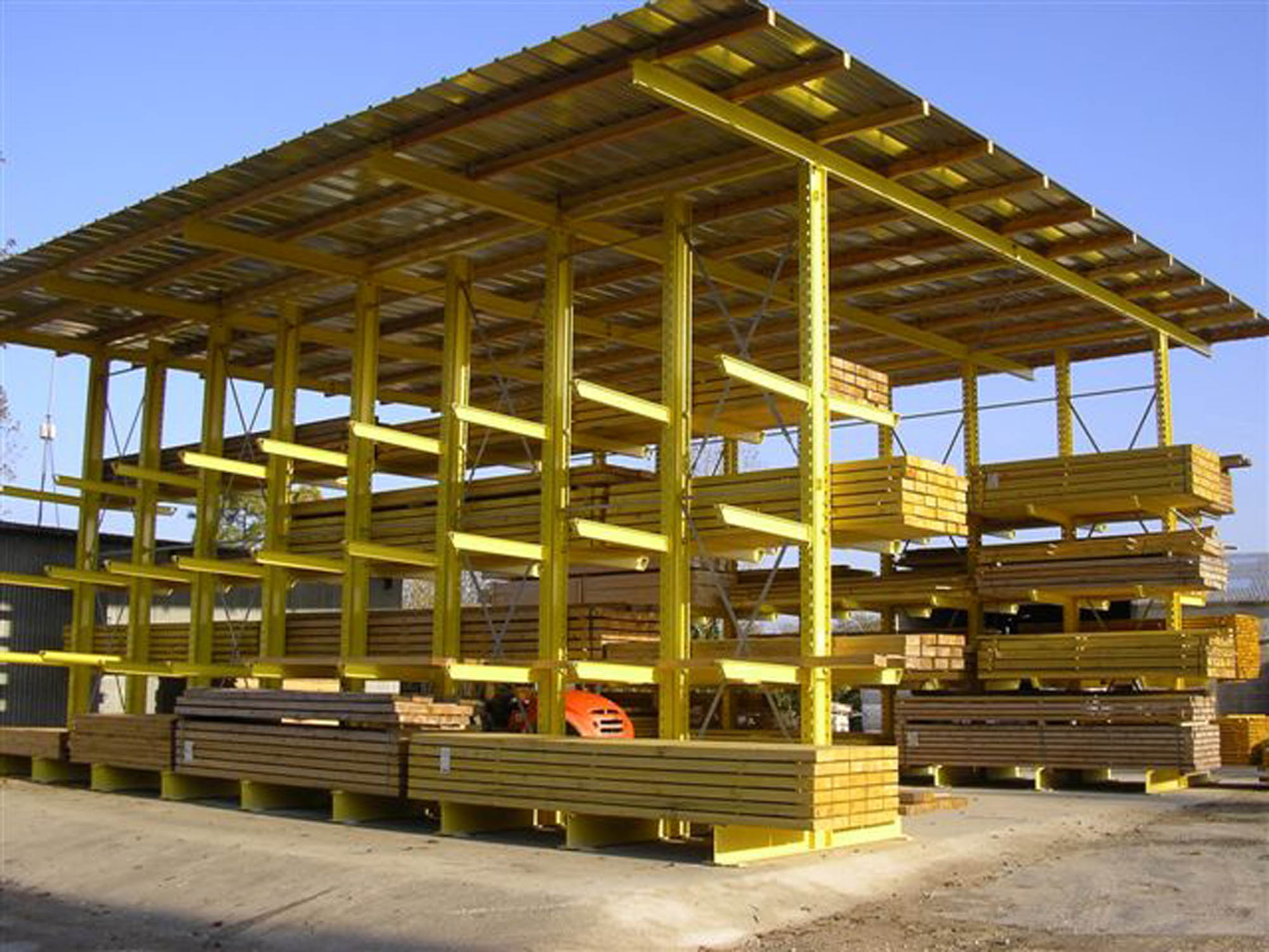 rack clad warehouse cantilever