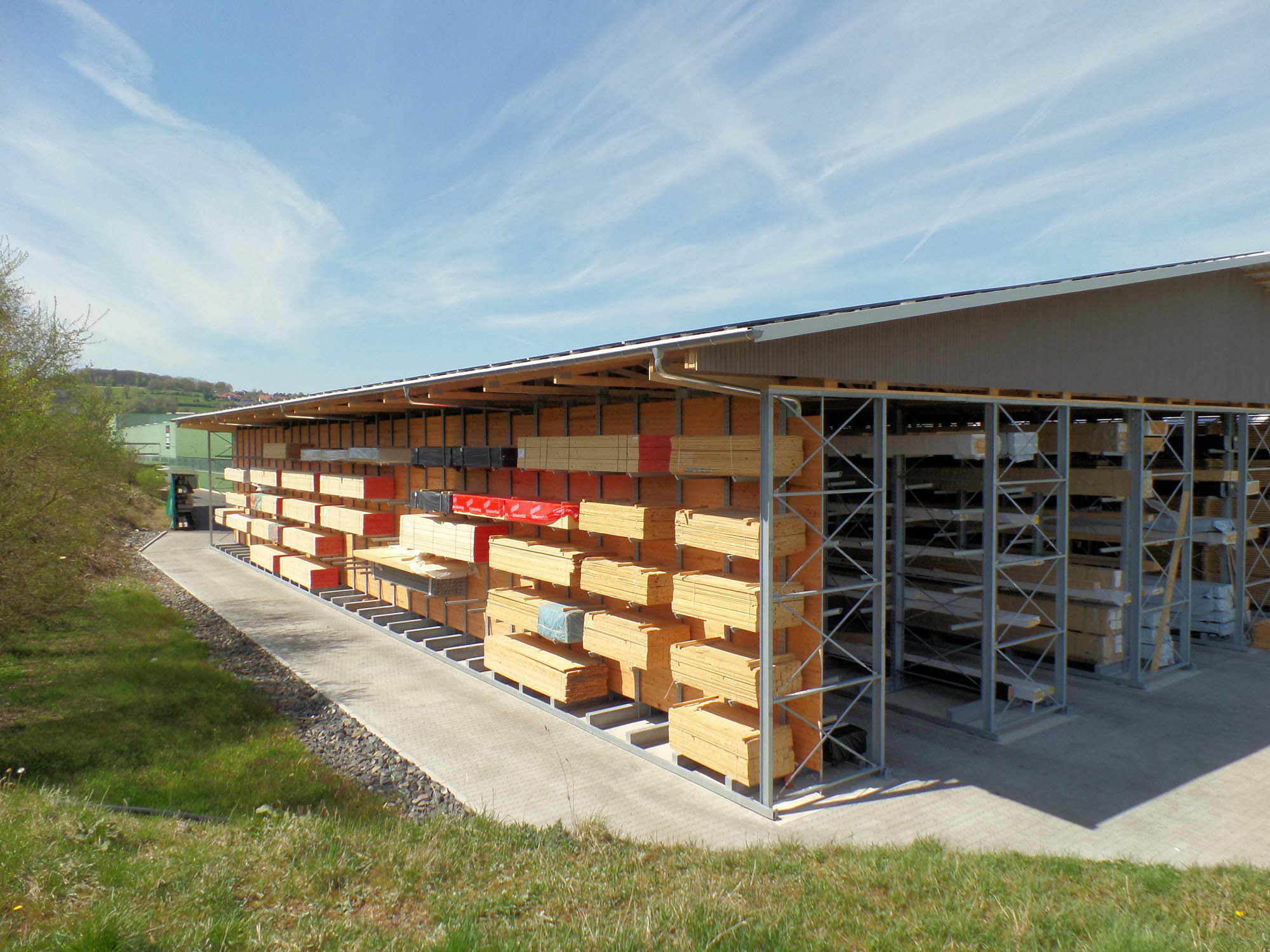 rack clad warehouse cantilever