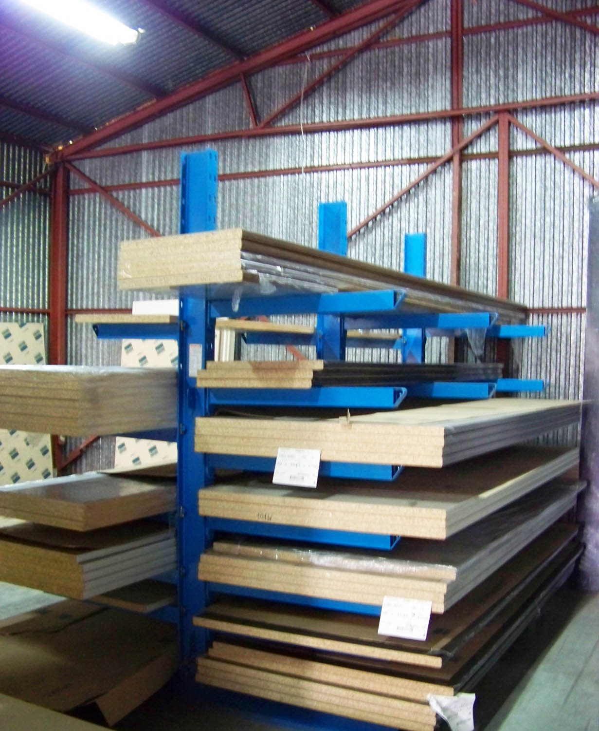 cantilever racking for chipboards